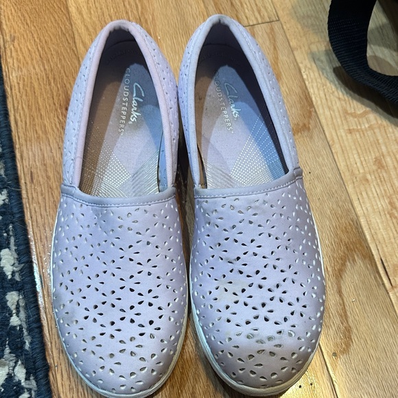 Clarks Cloudsteppers Women's Lavender Flats - Picture 1 of 8